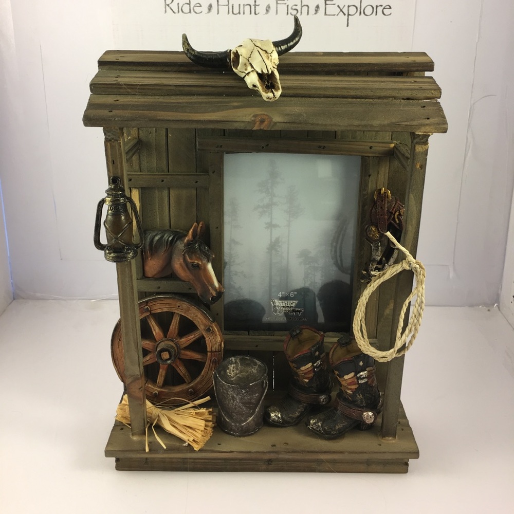 Western barn front standing frame 4x6 photo